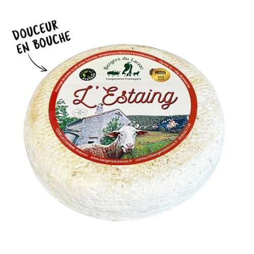 Fromage tomme de brebis, L'Estaing des Bergers du Larzac, Fabriqué en Aveyron